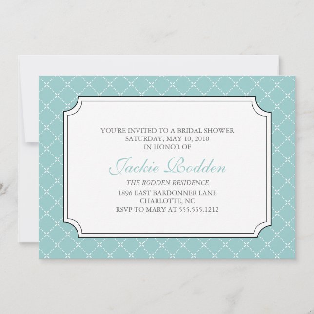 {vintage trellis} bridal shower invitation (Front)