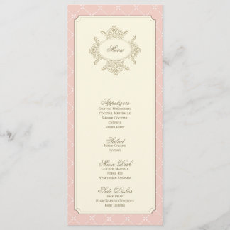 {vintage trellis} wedding menu