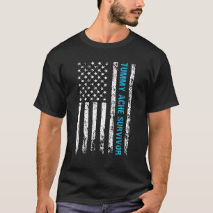 Vintage Trendy Retro  Proud Tummy Ache Survivor 1 T-Shirt