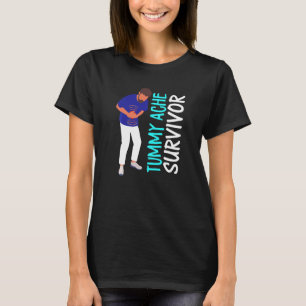 Vintage Trendy Retro Proud Tummy Ache Survivor 1 T-Shirt