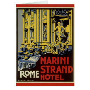 Vintage Trevi Fountain, Marini Strand Hotel, Rome