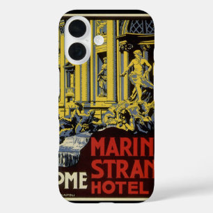 Vintage Trevi Fountain, Marini Strand Hotel, Rome iPhone 16 Case