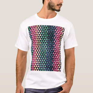 Vintage Triangle Geometric Seamless Pattern T-Shirt