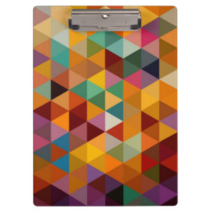 Vintage Triangles Pattern Background. Clipboard