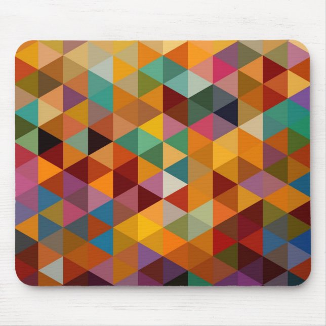 Vintage Triangles Pattern Background. Mouse Pad (Front)