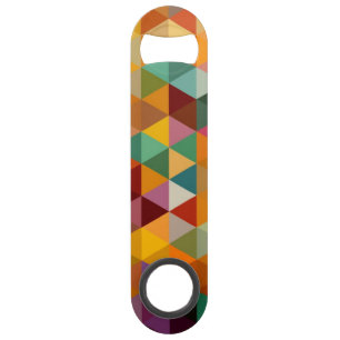 Vintage Triangles Pattern Background. Speed Bottle Opener
