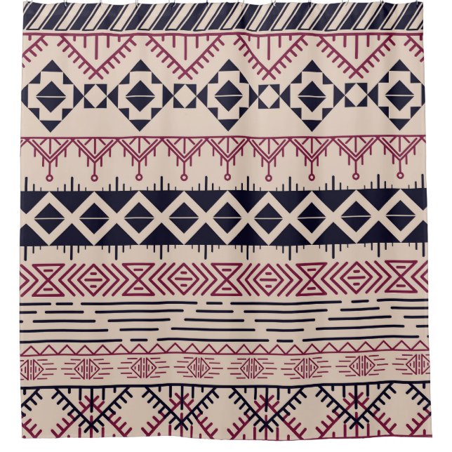 Vintage tribal Aztec background, ethnic pattern. (Front)