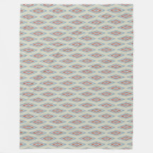 Vintage Tribal Pattern In Red And Blue