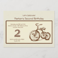 Vintage Tricycle Invitation