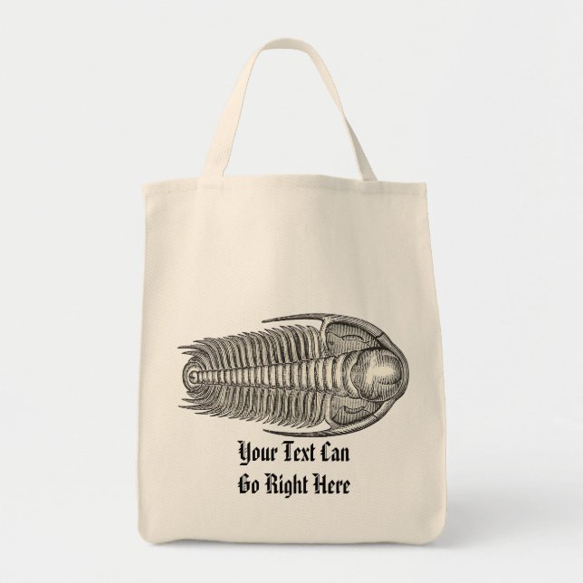 Vintage Trilobite Fossil Tote Bag (Front)