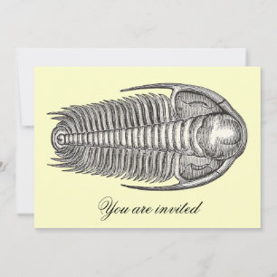 Vintage Trilobite Invitation