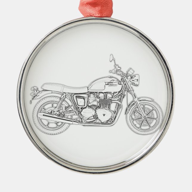 Vintage Triumph  Metal Ornament (Front)