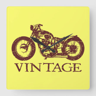 Vintage Triumph Square Wall Clock