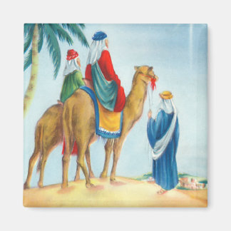Vintage trois hommes sages Carré Magnet