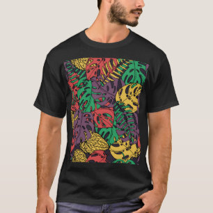 Vintage Tropic Floral: Cool Wallpaper Design T-Shirt