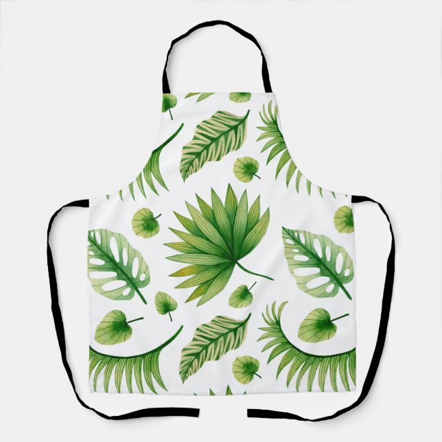 Vintage Tropical Art Apron (Front)