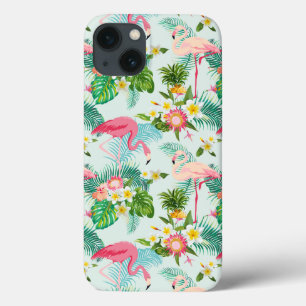 Vintage Tropical Flowers And Birds iPhone 13 Case