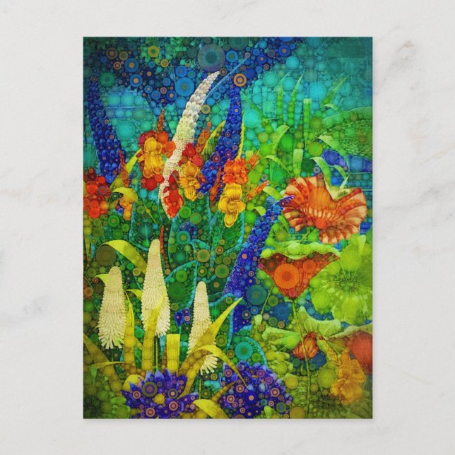 Vintage Tropical Forest Landscape Scenery Holiday Postcard (Front)