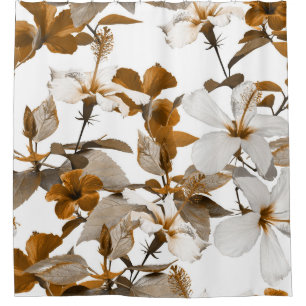 Vintage Tropical Hibiscus: Photo Collage Pattern