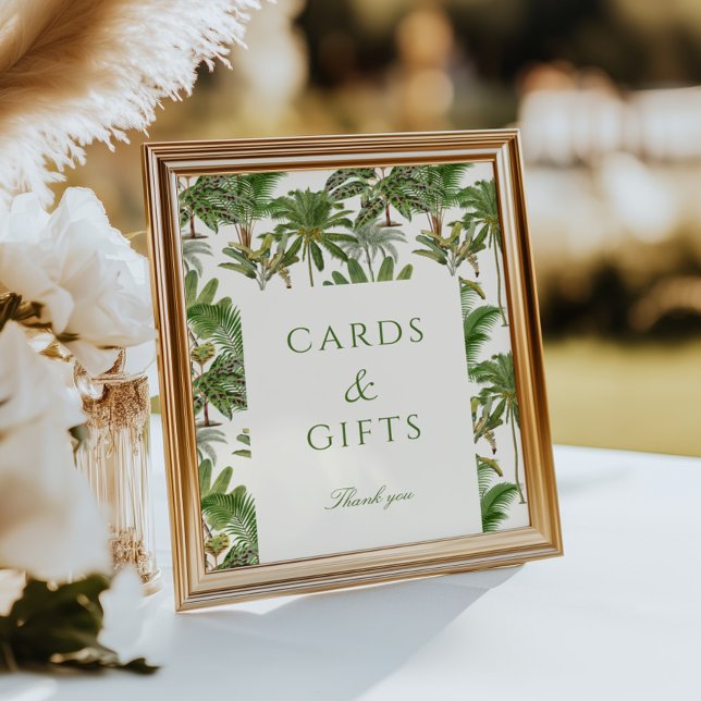 Vintage Tropical Palm Tree Cards & Gifts Poster (Creator Uploaded)
