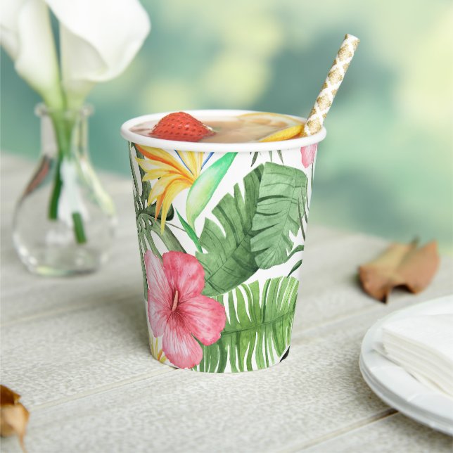 Vintage Tropical Paper Cups (Insitu)