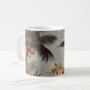 Vintage Tropical Paradise with Palm Trees Coffee Mug