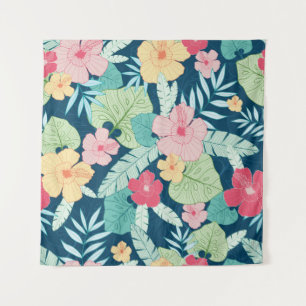 vintage tropical summer hawaiian seamless pattern  tapestry