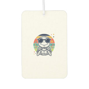 Vintage Tropical Turtle Sunglasses Beach Shirt_1 Air Freshener