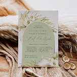 Vintage Tropics Bat Mitzvah<br><div class="desc">Tropical chic bat mitzvah invitations in an alluring neutral colour palette feature a rose gold foil arch bearing your ceremony and celebration or party details,  accented with pale green watercolor palm fronds,  beachy island foliage,  white orchids,  boho dried botanicals and pampas grass.</div>