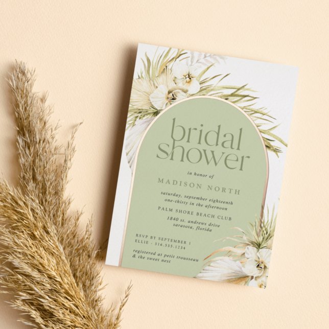 Vintage Tropics | Bridal Shower Foil Invitation (Creator Uploaded)
