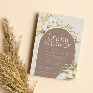 Vintage Tropics   Bridal Shower Foil Invitation