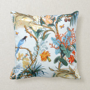 Vintage Tropics I Throw Pillow