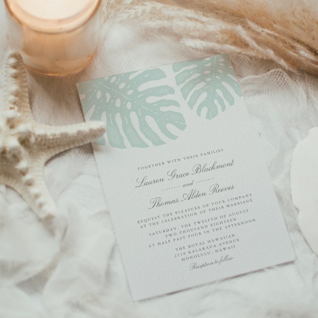 Vintage Tropics Wedding Invitation (Creator Uploaded)