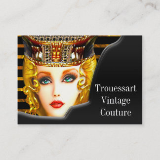 Vintage Trouessart 3.5" x 2.5" Business Card