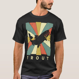 Vintage Trout Fish Retro Style Animal T-Shirt