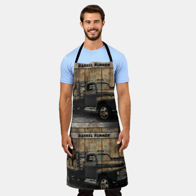 Vintage Truck Antique Truck Old Truck Apron (Worn)
