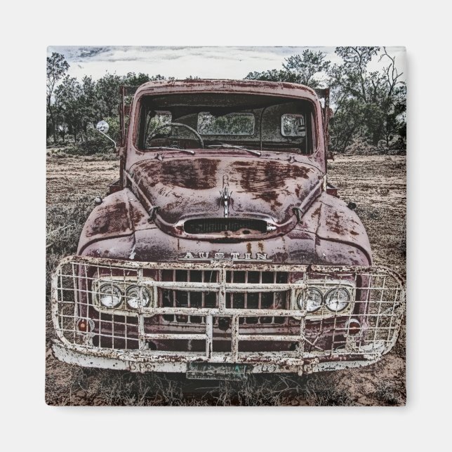 Vintage Truck Austin Magnet (Front)