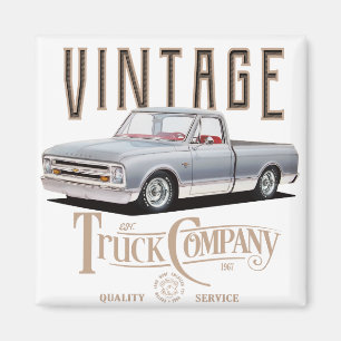 vintage truck company magnet