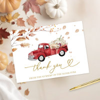 Vintage Truck Fall Baby Shower Thank You