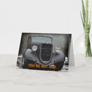Vintage truck humorous friendship card