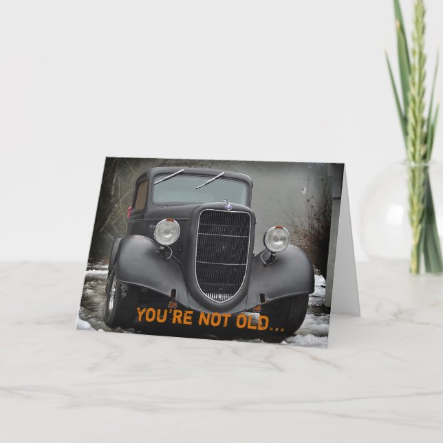 Vintage truck humorous friendship card (Front)