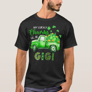 Vintage Truck My Lucky Charms Call Me Gigi St Patr T-Shirt