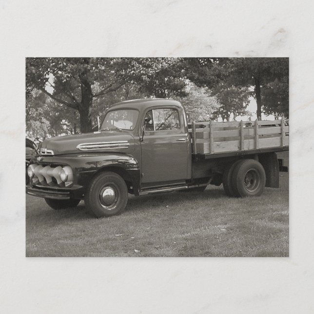 Vintage Truck Postcard (Front)