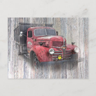 VINTAGE TRUCK POSTCARD
