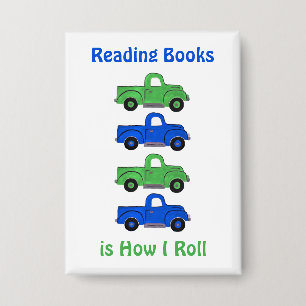 Vintage Truck Reading Books How I Roll