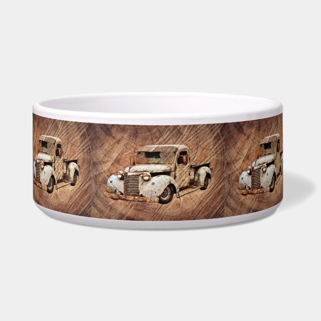 Vintage Truck Rustic Wood (Front)