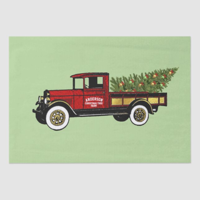 Vintage Truck Your Christmas Tree Farm Paper (Front)