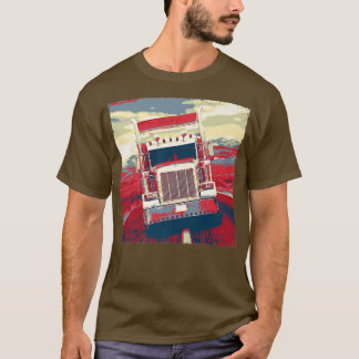 Vintage Trucker Big Rig Semi Trailer Truck Driver T-Shirt