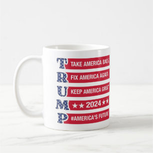 Vintage Trump 2024 Save America Vote Trump 2024 Coffee Mug
