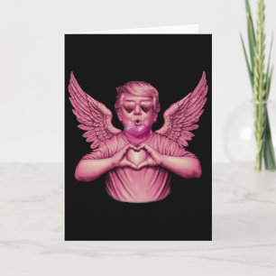 Vintage Trump Valentine Pink Bubble Gum Heart Funn Card